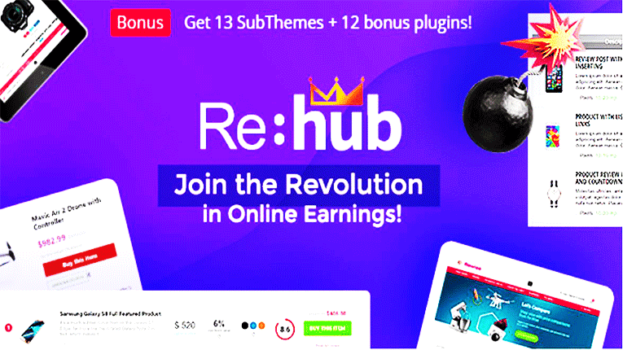 Rehub WordPress themes, Affiliate Marketing Websites