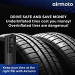 Airmoto Tire Inflator with LED light for low light use