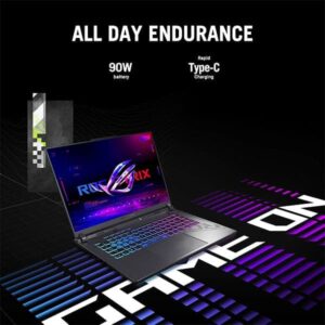 ASUS ROG gaming laptop side view