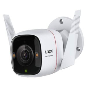 Tapo TP-Link 2K ColorPro Outdoor Camera mounted on wall