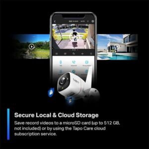 Tapo TP-Link 2K ColorPro Outdoor Camera in night mode