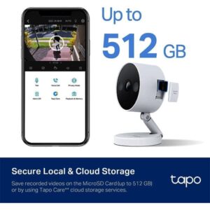 Tapo C120 TP-Link security camera night vision footage in full color
